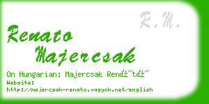 renato majercsak business card